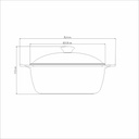 CACEROLA TRAMONTINA 20960/026 LYON 26CM