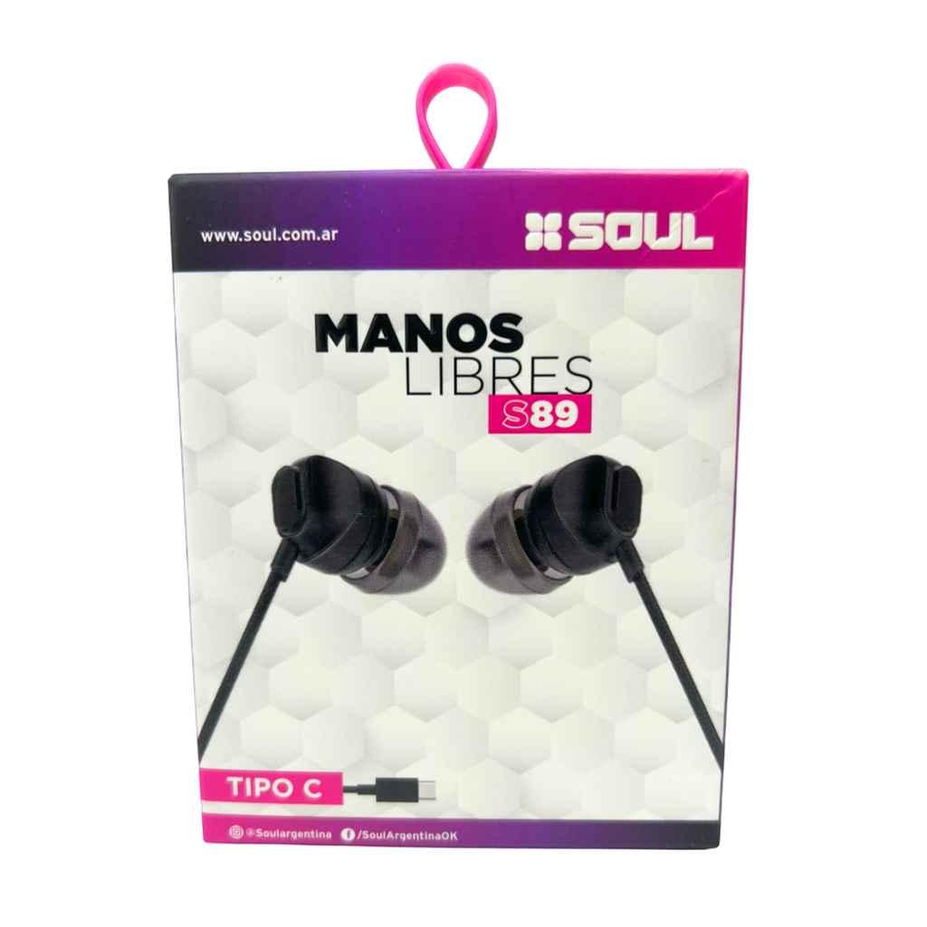 AURICULAR SOUL MLS-S89TNE TIPO C NEGRO