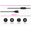 AURICULAR SOUL MLS-S289TNE TIPO C NEGRO