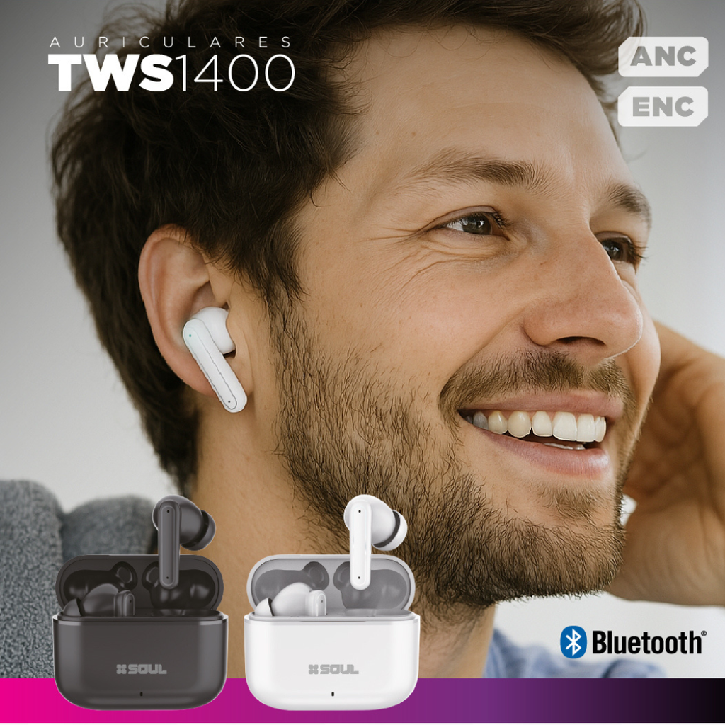 AURICULAR SOUL TWS1400BL BLANCO