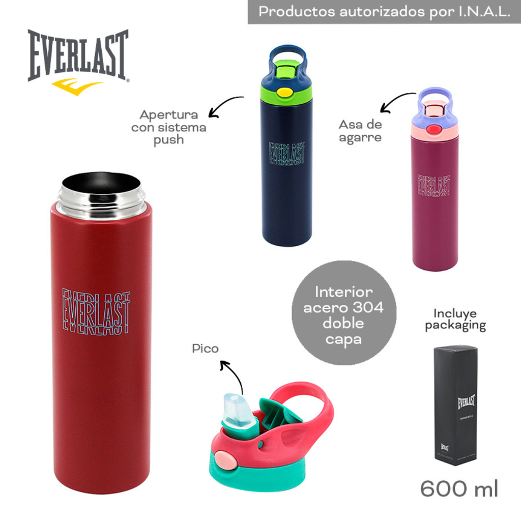 BOTELLA TERMICA EVERLAST 18479 600ML AZUL