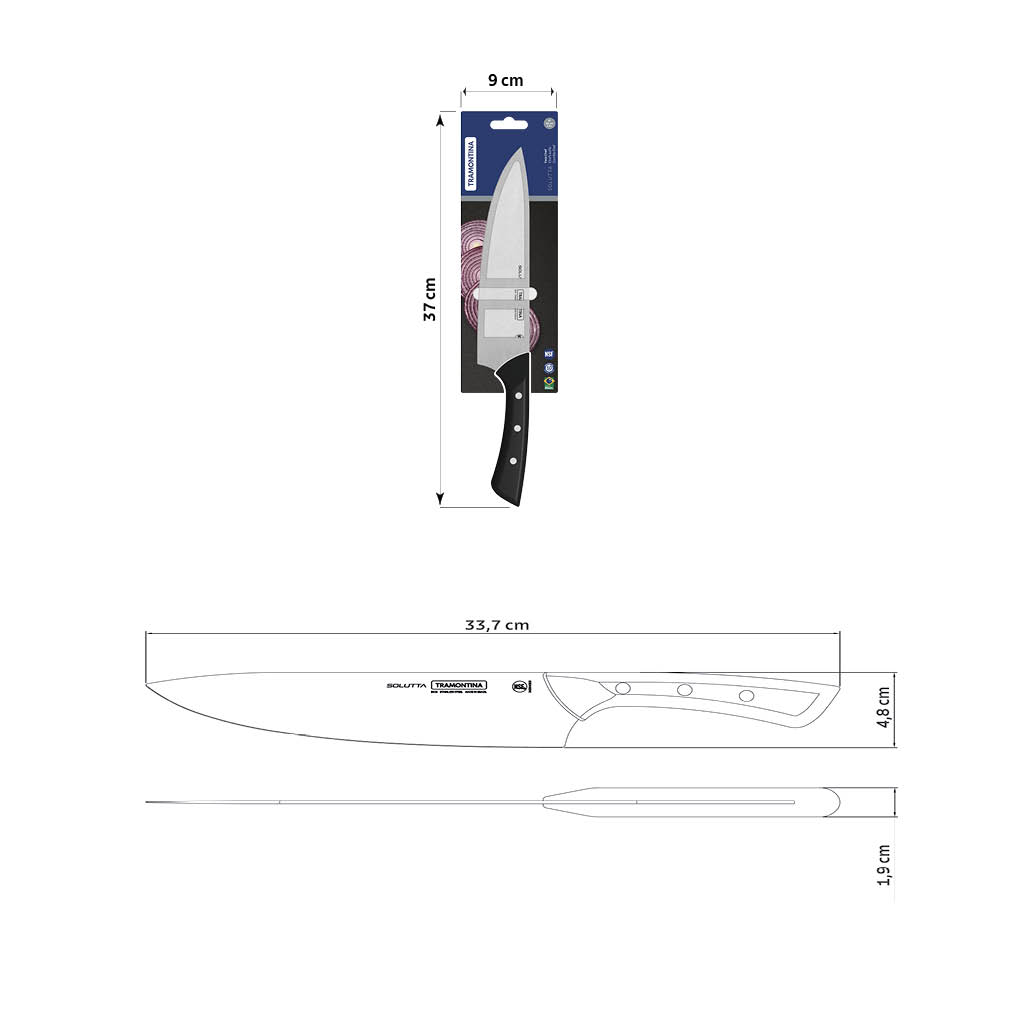 CUCHILLO COCINERO TRAMONTINA 24254/108 SOLUTTA