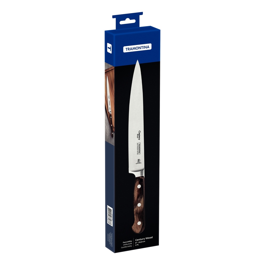 CUCHILLO UTILITY TRAMONTINA 21540/198 CENTURY WOOD