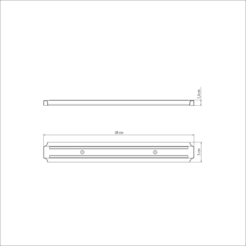 BARRA MAGNETICA TRAMONTINA 26464/111 PLENUS 38CM