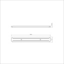 BARRA MAGNETICA TRAMONTINA 26464/111 PLENUS 38CM