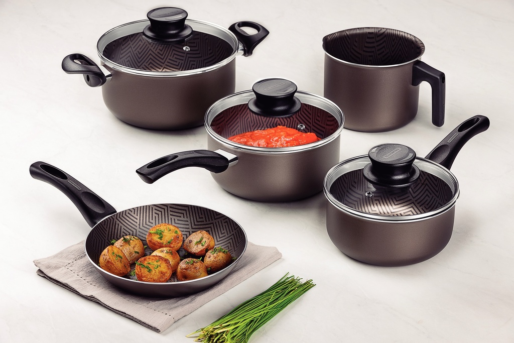 BATERIA DE COCINA TRAMONTINA 28599/601 PARIS T 5PZS