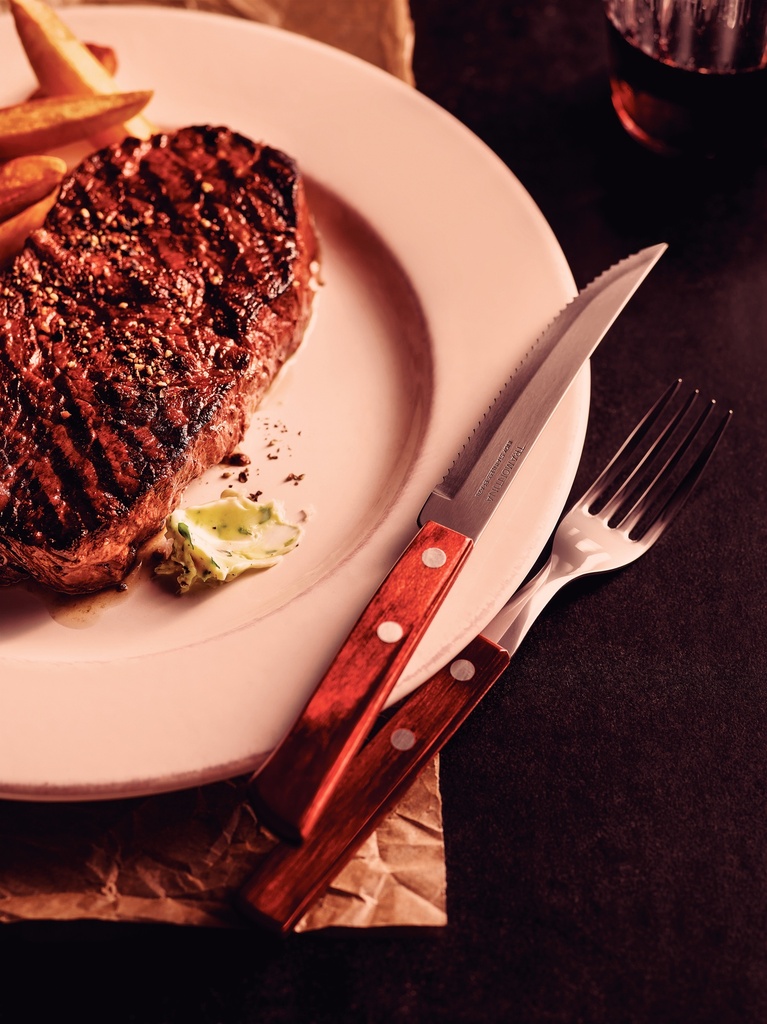 JUEGO CUCHILLOS P/ASADO TRAMONTINA 21100/675 POLYWOOD 6PZS