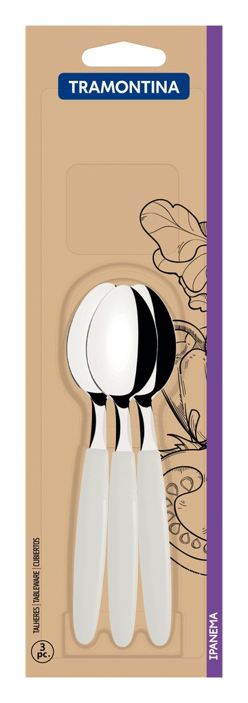 CUCHARAS DE TE TRAMONTINA 23367/380 IPANEMA 3PZS