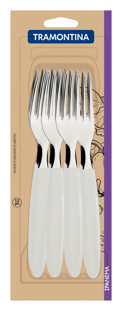 JUEGO TENEDORES DE MESA TRAMONTINA 23362/980 IPANEMA 12PZS