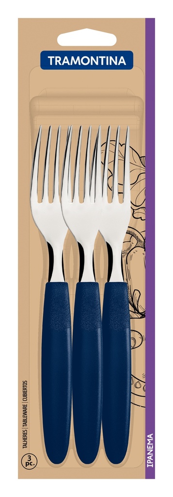 JUEGO TENEDORES DE MESA TRAMONTINA 23362/310 IPANEMA 3PZS