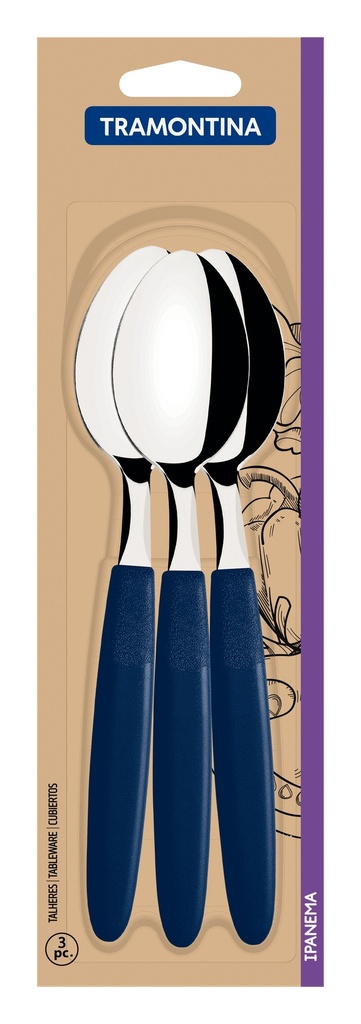 JUEGO CUCHARAS DE MESA TRAMONTINA 23363/310 IPANEMA 3PZS