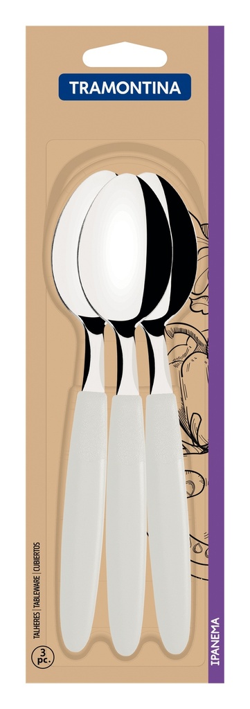 JUEGO CUCHARAS DE MESA TRAMONTINA 23363/380 IPANEMA 3PZS