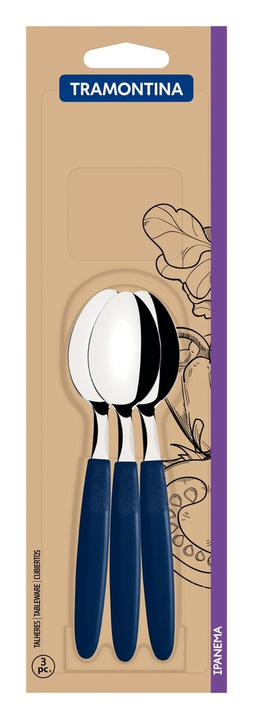 CUCHARAS DE TE TRAMONTINA 23367/310 IPANEMA 3PZS