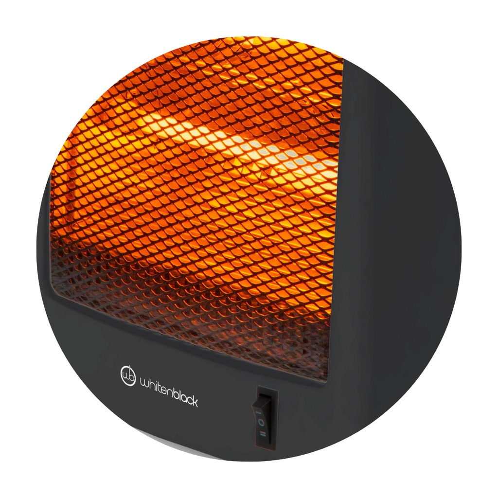 CALEFACTOR WHITENBLACK WBCIWB02 INFRAROJO 2 TUBOS