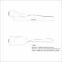 CUCHARA PARA TE TRAMONTINA 63906/070 LAGUNA 12PZS
