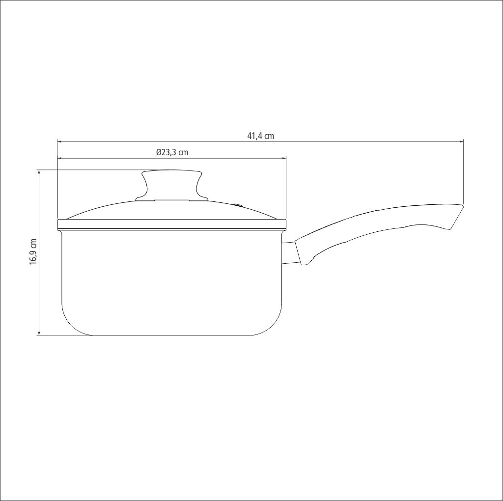 OLLA TRAMONTINA 28525/622 PARIS 22CM