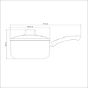 OLLA TRAMONTINA 28525/622 PARIS 22CM