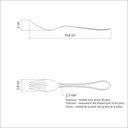 TENEDOR PARA PESCADO TRAMONTINA 63932/250 ITALY 12PZS