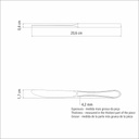 CUCHILLO PARA POSTRE TRAMONTINA 63932/867 ITALY 12PZS