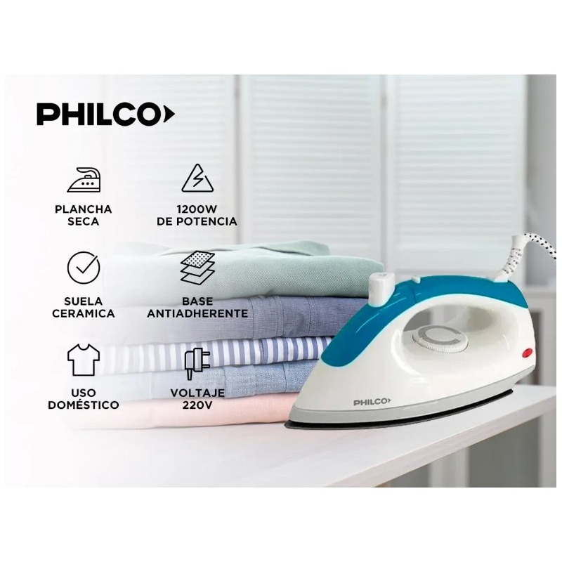 PLANCHA PHILCO PSP-1217 SECA