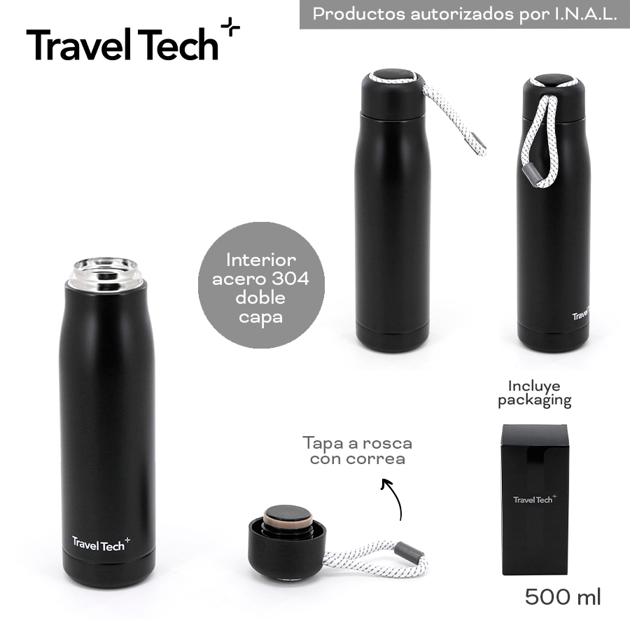 BOTELLA TERMICA TRAVEL TECH 18658 500ML NEGRO (copia)