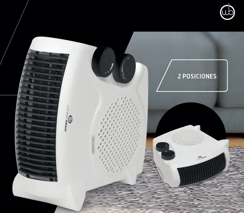 CALOVENTOR WHITENBLACK WBCAWB02 2 POSICIONES