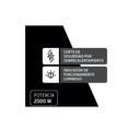 CALOVENTOR WHITENBLACK WBCAWB01 1000/2000W