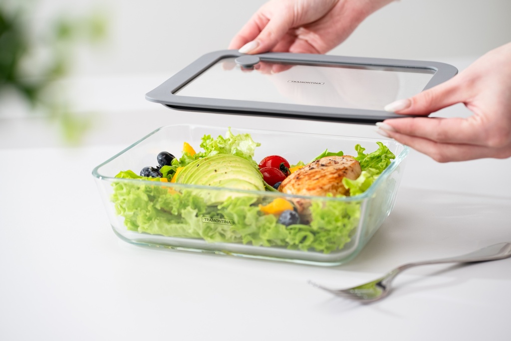 CONTENEDOR DE VIDRIO TRAMONTINA 61227/540 RECTANGULAR 0,7 L