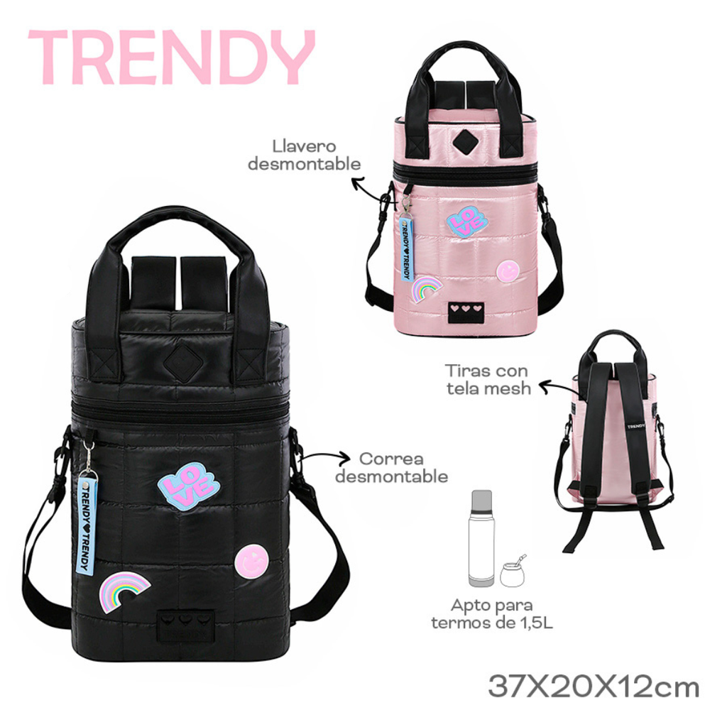 BOLSO MATERO TRENDY 18474 1.5L NEGRO