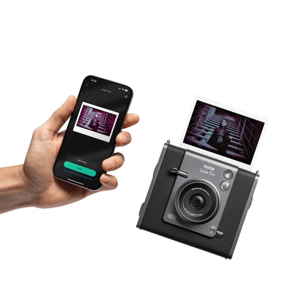 CAMARA FUJI INSTAX WIDE EVO NEGRO