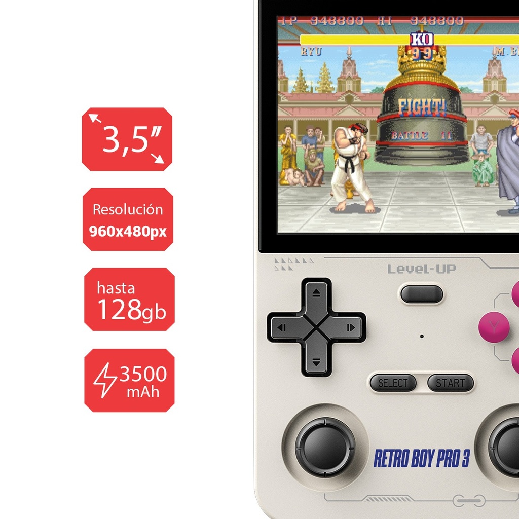CONSOLA LEVEL UP RETROBOY PRO3