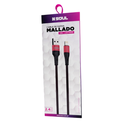 CABLE DE DATOS SOUL MALLADO USB-MALIRO USB-A / LIGHTNING 2.4A