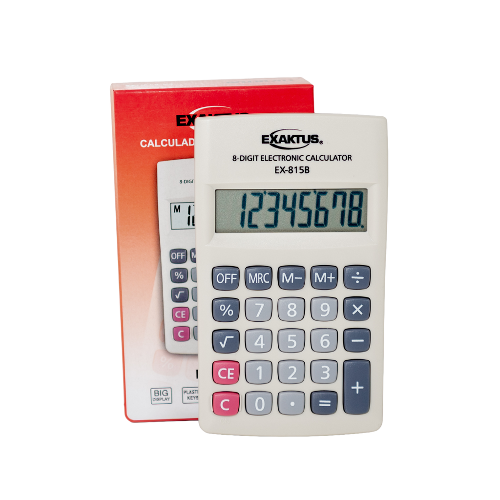 CALCULADORA EXAKTUS EX-815B BLANCO