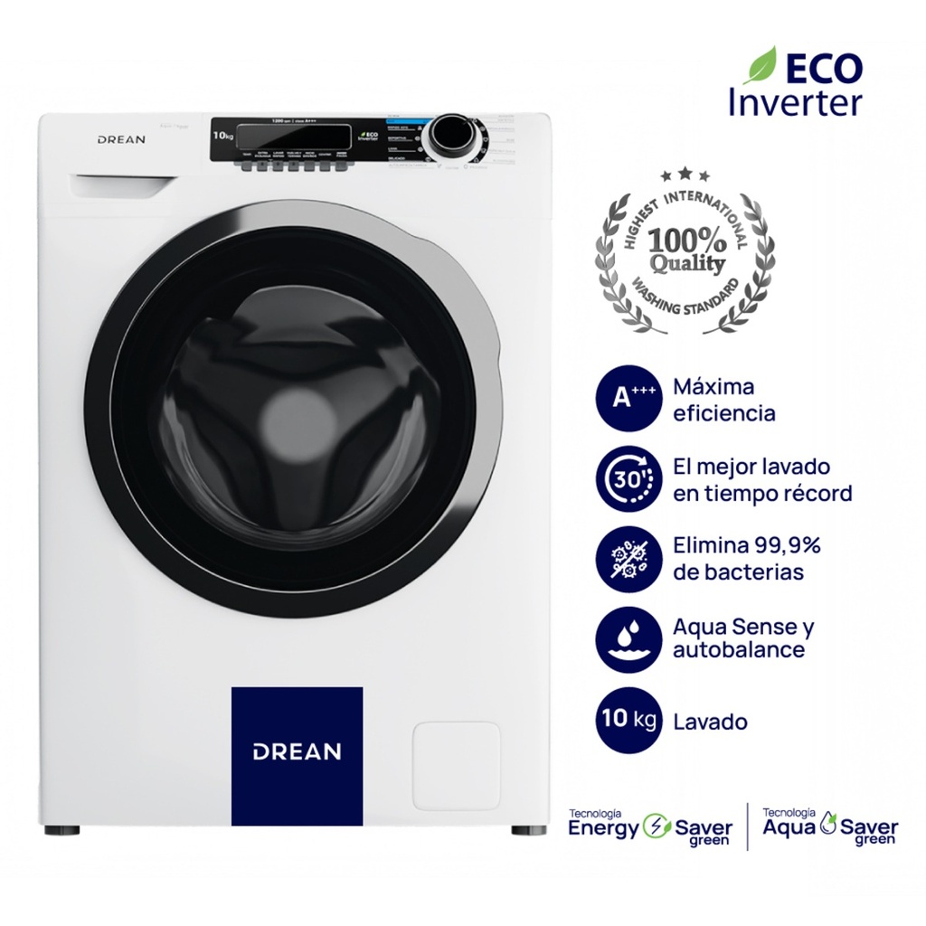LAVARROPAS DREAN LFDR1012SB0 ECO INVERTER 10KG