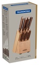 JUEGO CUCHILLOS TRAMONTINA 22299/026 TRADICIONAL 8PZS CON TACO MADERA NATURAL