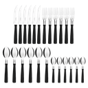 JUEGO DE CUBIERTOS TRAMONTINA 23198/094 NEW KOLOR 24PZS NEGRO