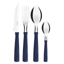 JUEGO DE CUBIERTOS TRAMONTINA 23198/194 NEW KOLOR 24PZS AZUL