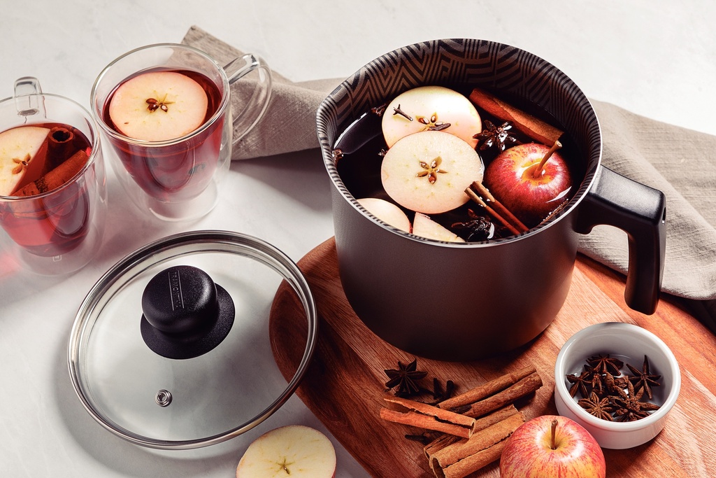 HERVIDOR TRAMONTINA 28532/614 PARIS 14CM CON TAPA VIDRIO