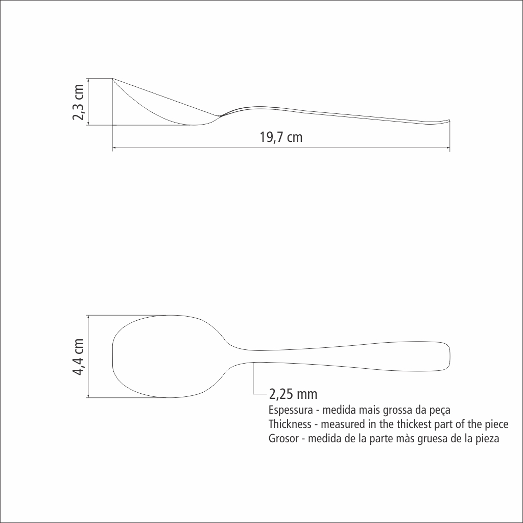 CUCHARA DE MESA TRAMONTINA 63950/017 COSMOS 12 PZS