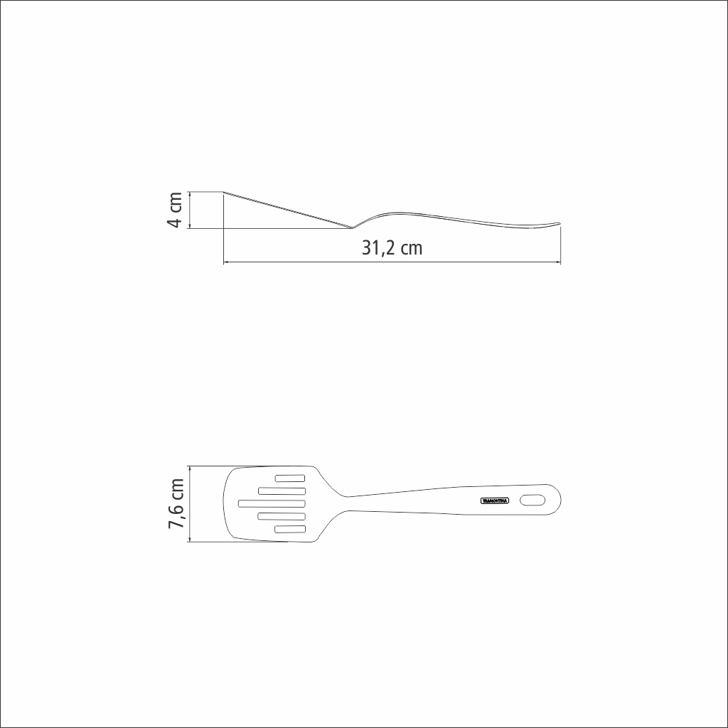 ESPATULA PERFORADA TRAMONTINA 63815/391 EXTRATA