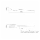 TENEDOR DE MESA COSMOS TRAMONTINA 63950/027 12 PZS