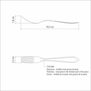 TENEDOR DE MESA TRAMONTINA 63906/020 LAGUNA 12PZS