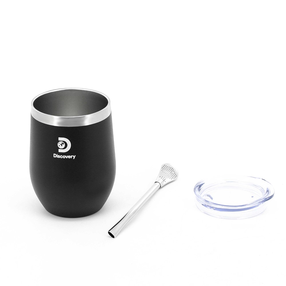 MATE DISCOVERY 18497 350ML NEGRO CON BOMBILLA