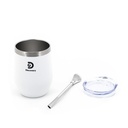 MATE DISCOVERY 18497 350ML BLANCO CON BOMBILLA