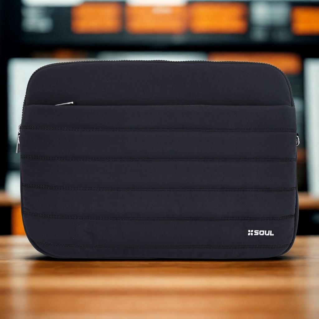 FUNDA SOUL 15" FNSI-PUF15NE NEGRO PUFFER