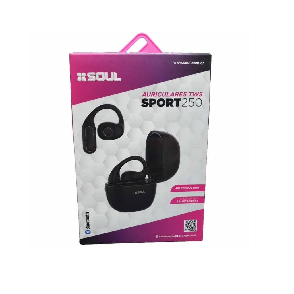 AURICULAR SOUL TWSA250NE SPORT NEGRO