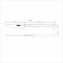 CUCHILLO P/ASADO TRAMONTINA 26444/107 CHURRASCO 7"