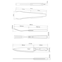 KIT P/ASADO TRAMONTINA 22399/028 CHURRASCO 15 PZS