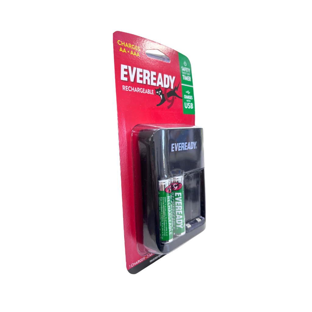 CARGADOR PILA EVEREADY EVVC5 USB+2AAx1300
