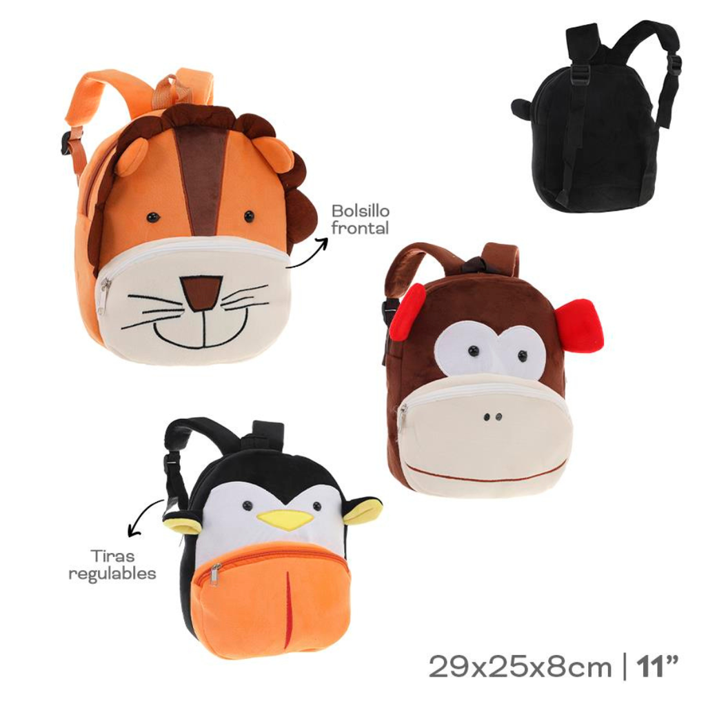 MOCHILA INFANTIL 53713 11" MARRON